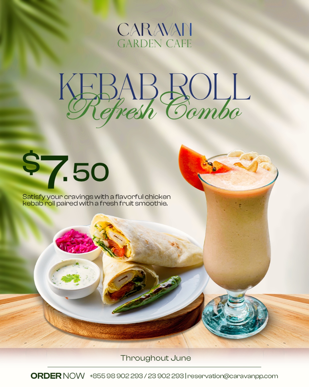 Kebab Roll Refresh Combo
